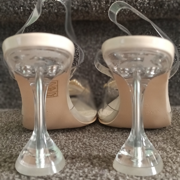 MACKIN J 651-1 Women's Clear Sandals Slip On Heels Slingback Pumps - Picture 5 of 7